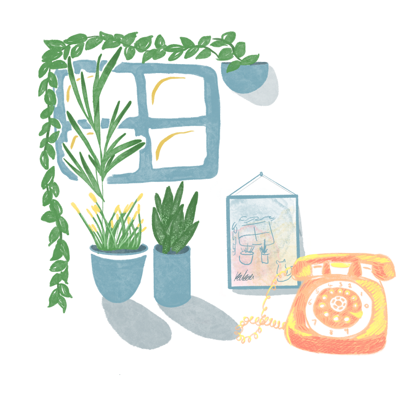 street with a lamp post